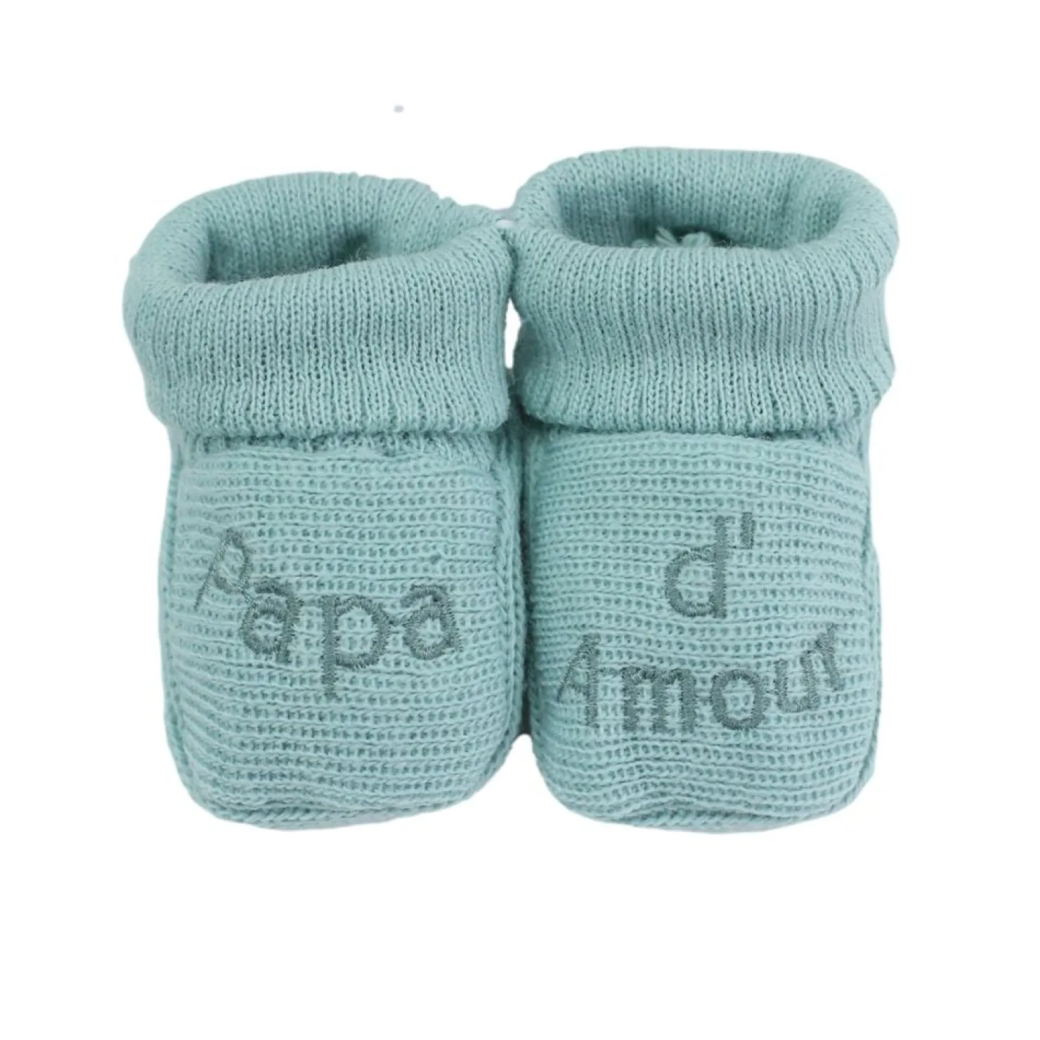 Trois Kilos Sept Chaussons papa et maman d'amour Multicolore