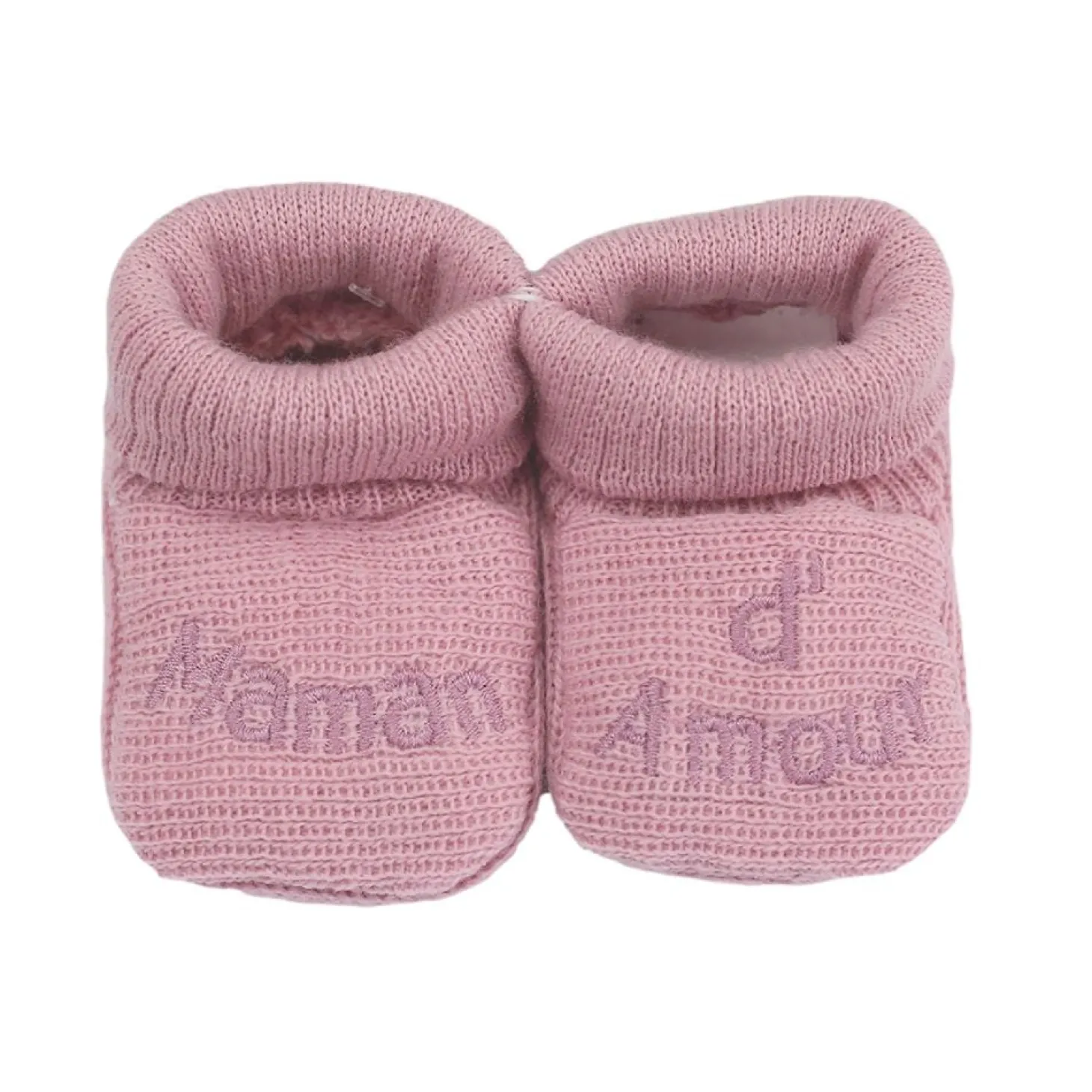 Trois Kilos Sept Chaussons papa et maman d'amour Multicolore