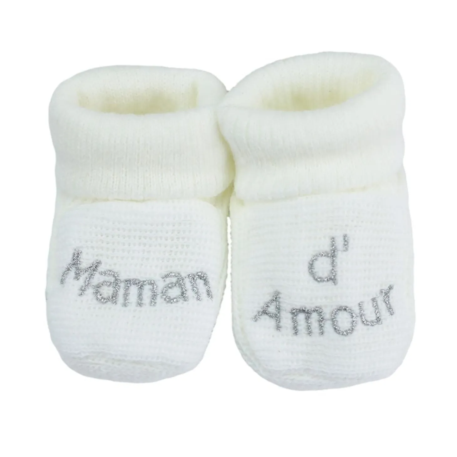 Trois Kilos Sept Chaussons papa et maman d'amour Multicolore