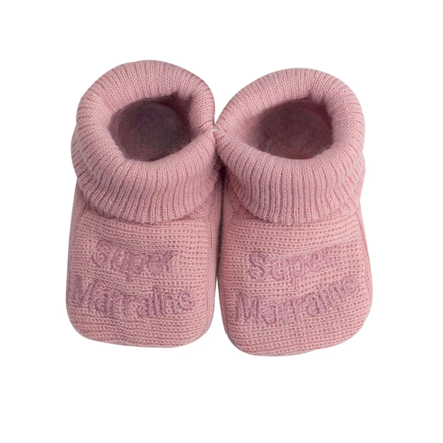 Trois Kilos Sept Chaussons Parrain/Marraine Multicolore Naissance +