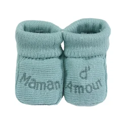 Trois Kilos Sept                    Chaussons Papa Maman d'amour    Multicolore            Naissance