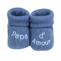 Trois Kilos Sept                    Chaussons Papa Maman d'amour    Multicolore            Naissance