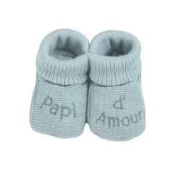 Trois Kilos Sept                    Chaussons Papi d'amour    Multicolore            Naissance