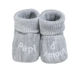 Trois Kilos Sept                    Chaussons Papi d'amour    Multicolore            Naissance