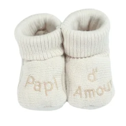 Trois Kilos Sept                    Chaussons Papi d'amour    Multicolore            Naissance