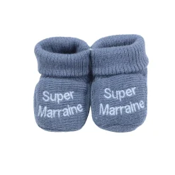Trois Kilos Sept                    Chaussons super parrain marraine    Naissance