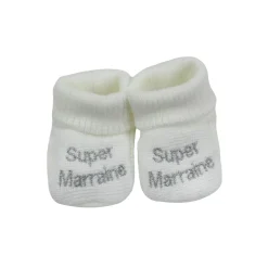 Trois Kilos Sept                    Chaussons super parrain marraine    Naissance
