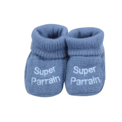 Trois Kilos Sept                    Chaussons super parrain marraine    Naissance