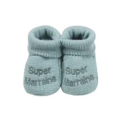 Trois Kilos Sept                    Chaussons super parrain marraine    Naissance