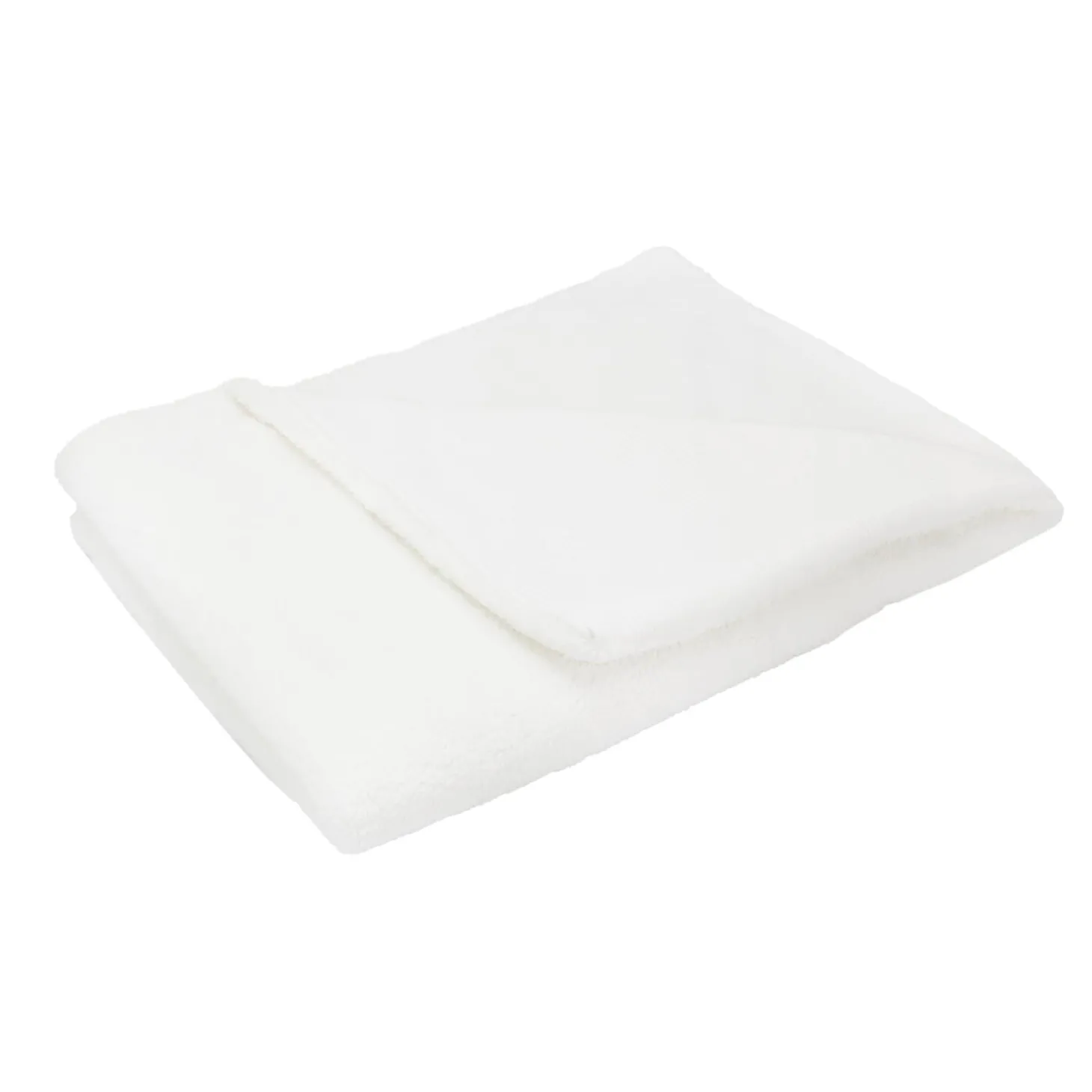 Trois Kilos Sept Couverture Sherpa Blanc 75x100 cm