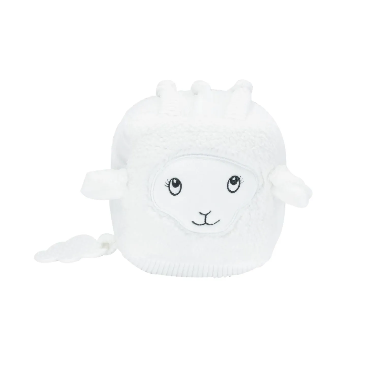 Trois Kilos Sept Cube d'eveil mouton Wooly Ecru