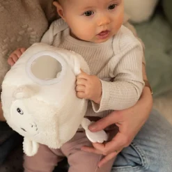 Trois Kilos Sept Cube d'eveil mouton Wooly Ecru