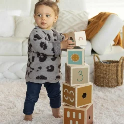 Trois Kilos Sept Cubes Empilables Multicolore