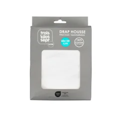 Trois Kilos Sept                    Drap Housse    Blanc