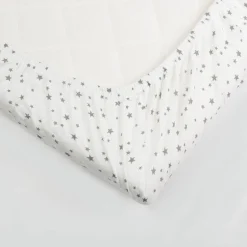 Trois Kilos Sept Drap Housse Etoiles 70x140 cm