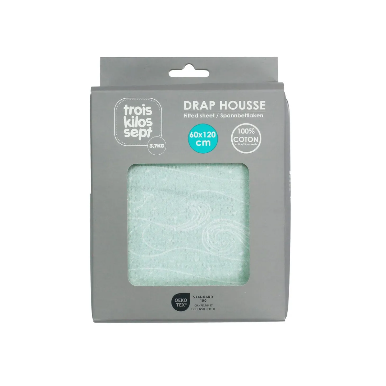 Trois Kilos Sept Drap Housse Jade