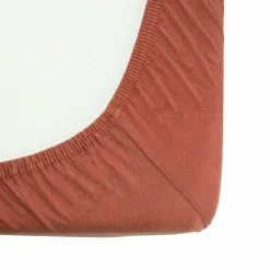 Trois Kilos Sept Drap Housse Terracotta 60x120 cm