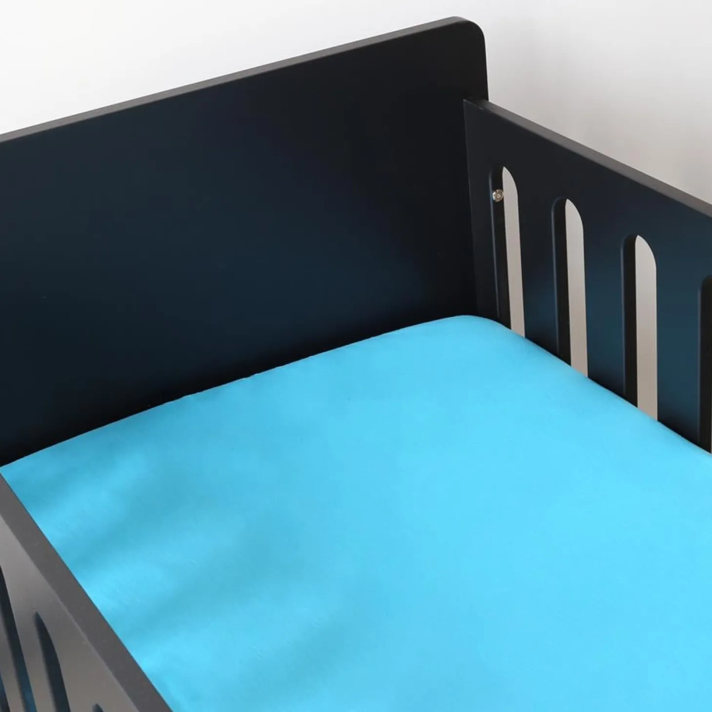 Trois Kilos Sept Drap Housse Turquoise 70x140 cm