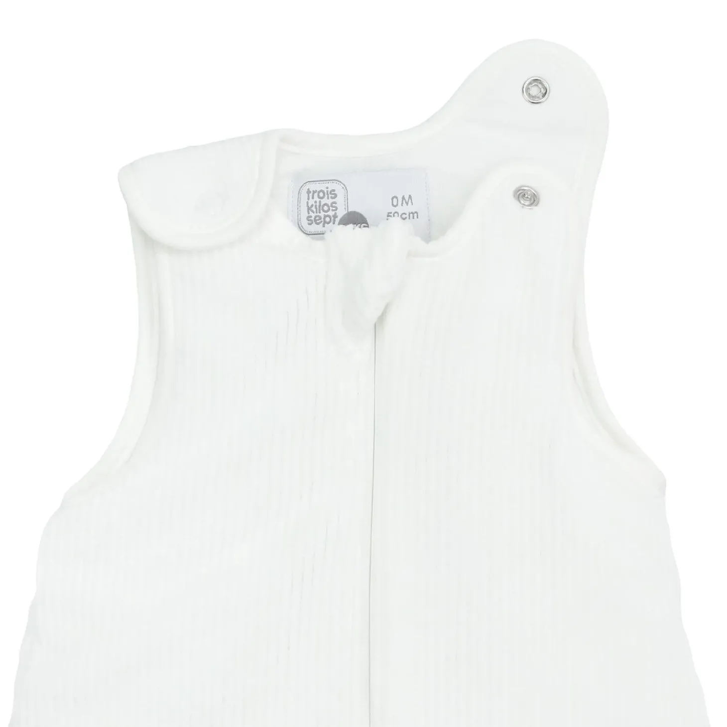 Trois Kilos Sept Gigoteuse 0/3m Blanc 55 cm