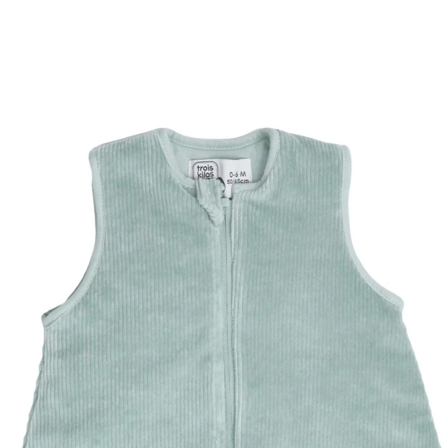 Trois Kilos Sept Gigoteuse Wooly Vert Sauge 0-6 mois