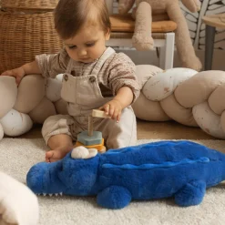 Trois Kilos Sept                    Grande peluche    Croco Bleu Roi