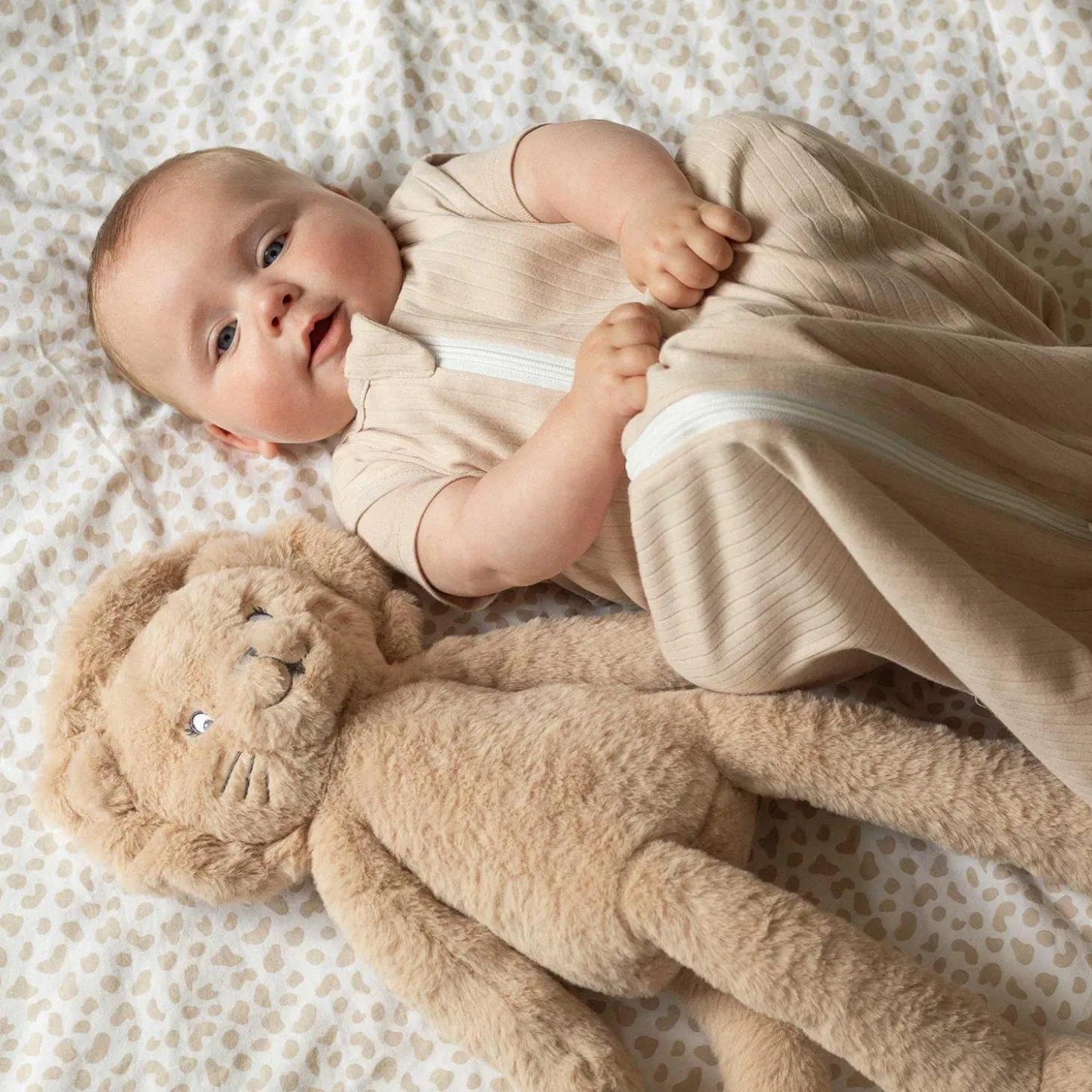 Trois Kilos Sept Grande peluche Lion Caramel
