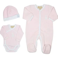 Trois Kilos Sept                    Kit naissance 3 pièces Sophie la girafe    Rose poudrée            0-1 mois