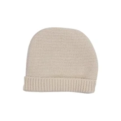 Trois Kilos Sept Lot Brassière + Bonnet + Chaussons Sable 0-1 mois