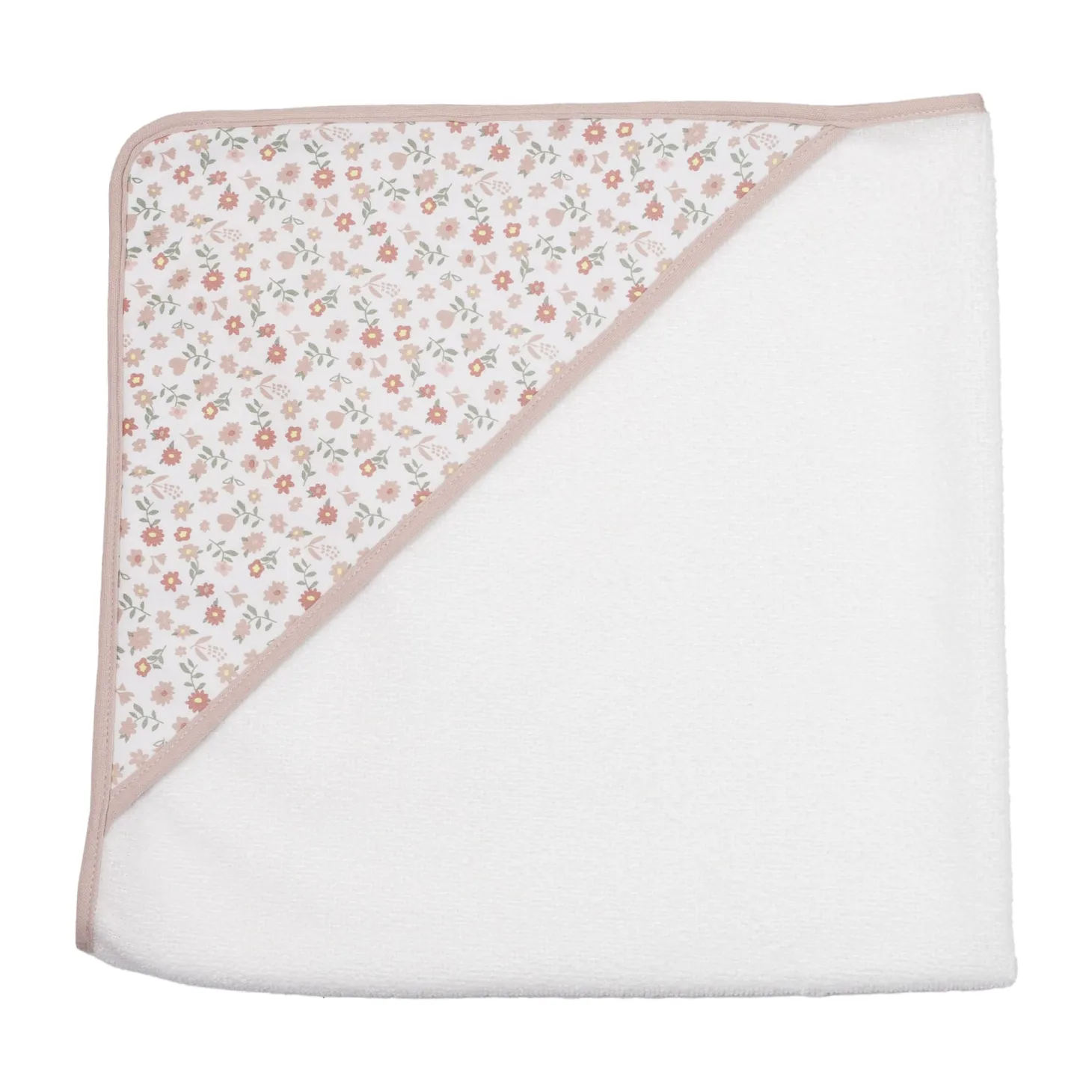 Trois Kilos Sept Lot 2 Capes de Bain Rose Liberty 70x70 cm
