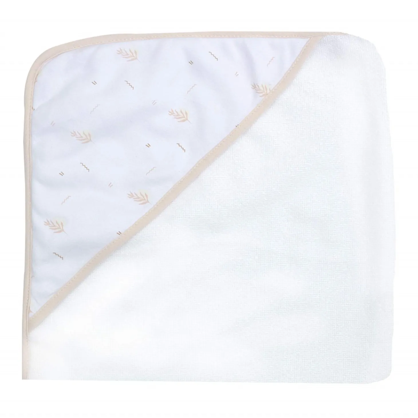 Trois Kilos Sept Lot 2 capes de bain lapin Aop Beige 70x70 cm