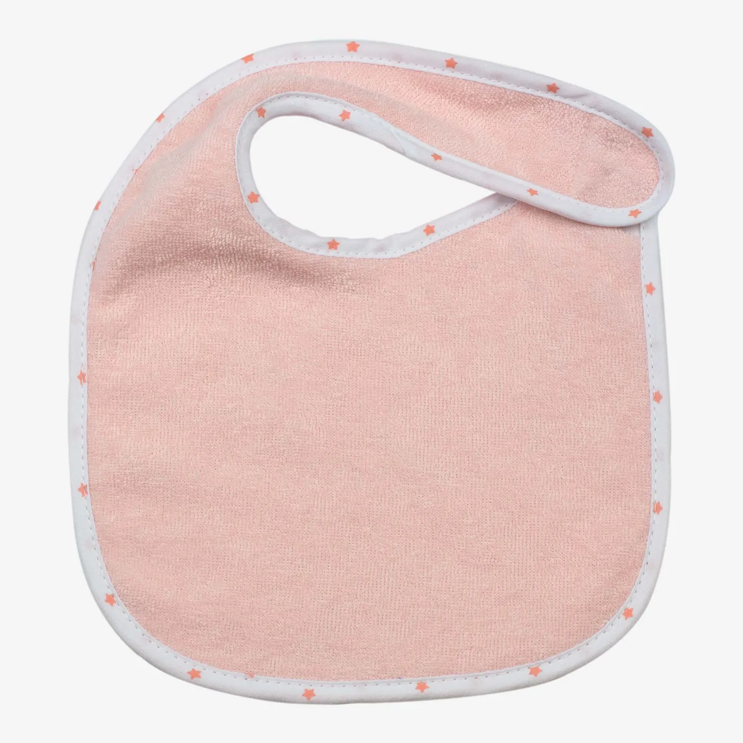 Trois Kilos Sept Lot de 7 bavoirs naissance Rose 18x21 cm
