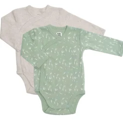 Trois Kilos Sept                    Lot de 2 Bodies Blés    Beige/Vert Olive