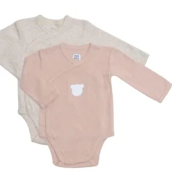 Trois Kilos Sept                    Lot de 2 Bodies Ourson    Beige/ Terre De Sienne