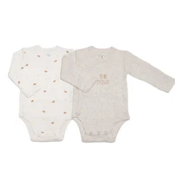 Trois Kilos Sept                    Lot de 2 body mini nous    Crème