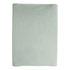 Trois Kilos Sept Lot de 2 Housses matelas à langer Sable/Vert 50x70 cm