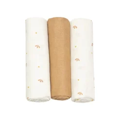 Trois Kilos Sept                    Lot 3 Langes    Beige            70x70 cm