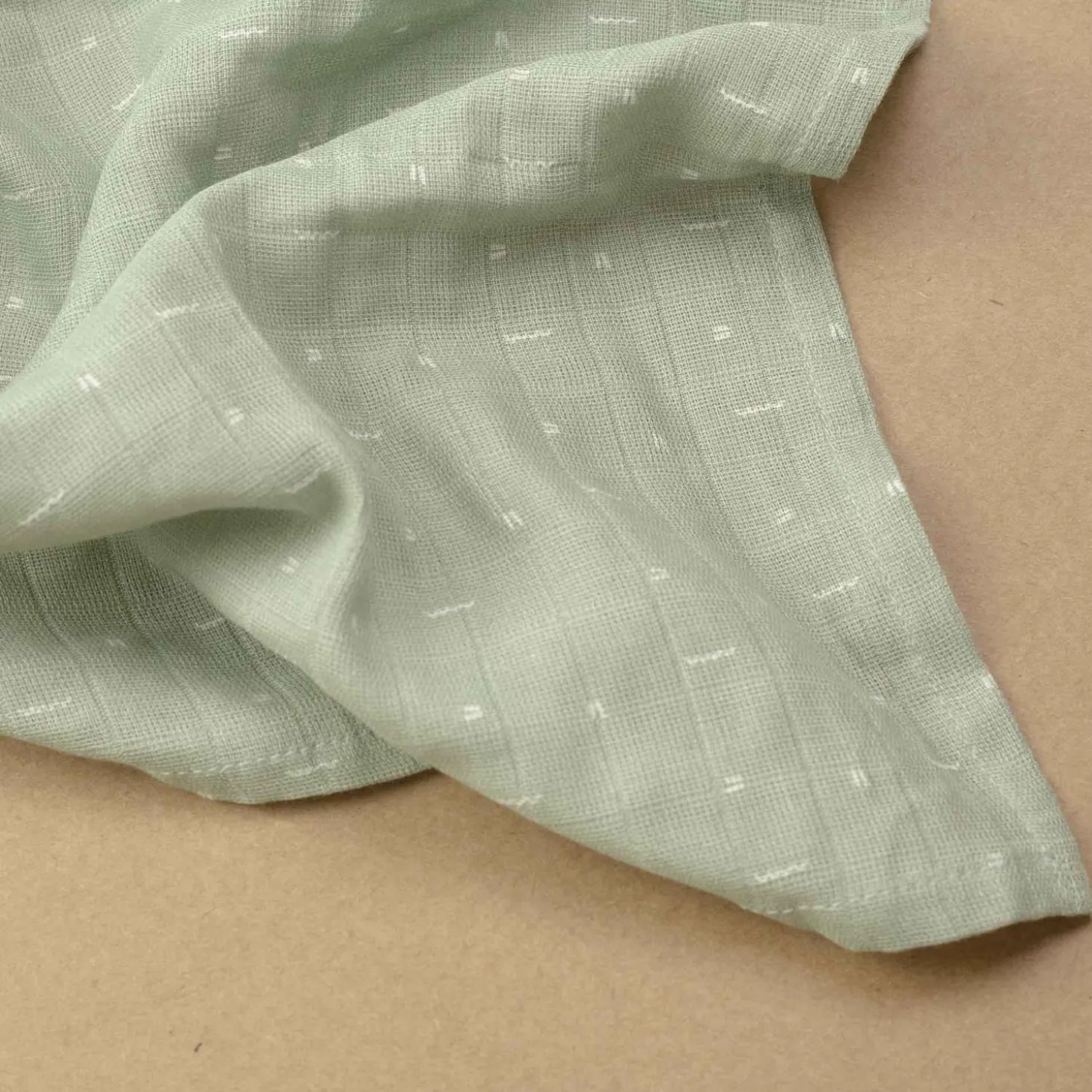 Trois Kilos Sept Lot 3 Langes Olive 70x70 cm