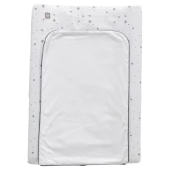 Trois Kilos Sept Matelas à langer + Housse Martin Et Ses Copains Blanc Et Gris