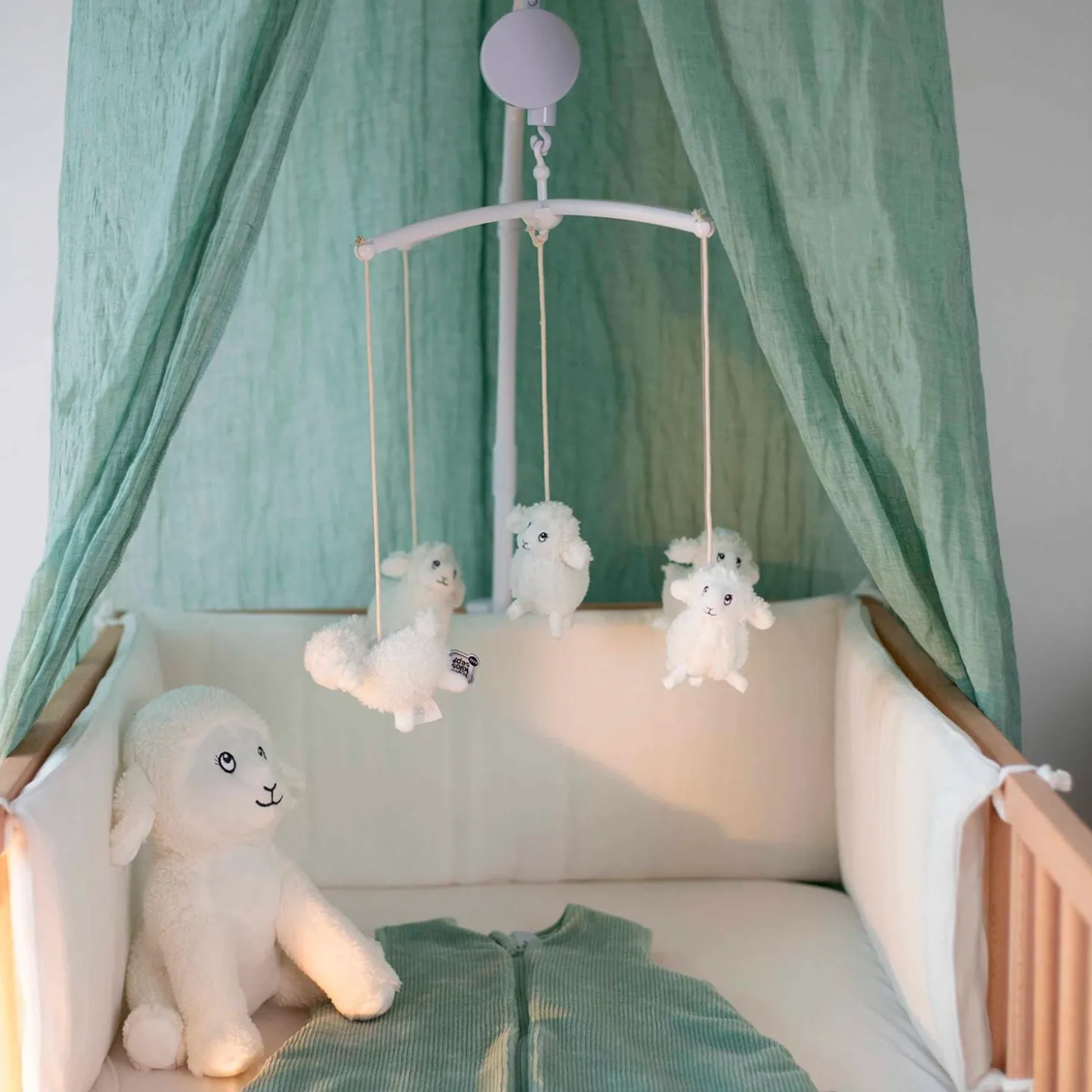 Trois Kilos Sept Mobile musicale mouton Wooly Ecru