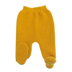 Trois Kilos Sept Pantalon Maille Moutarde 0-1 mois