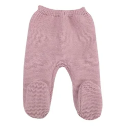 Trois Kilos Sept Pantalon Maille Vieux rose 0-1 mois