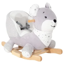 Trois Kilos Sept                    Peluche à Bascule Mimi Martin Et Ses Copains    Blanc Et Gris