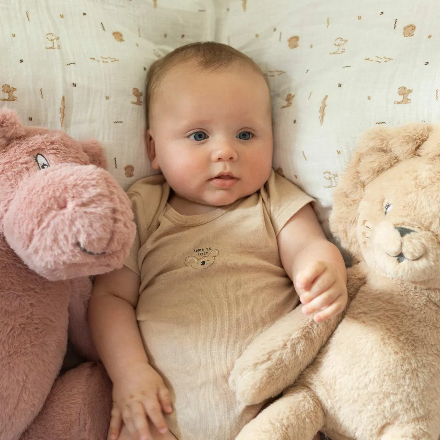 Trois Kilos Sept Peluche Hippo Vieux Rose