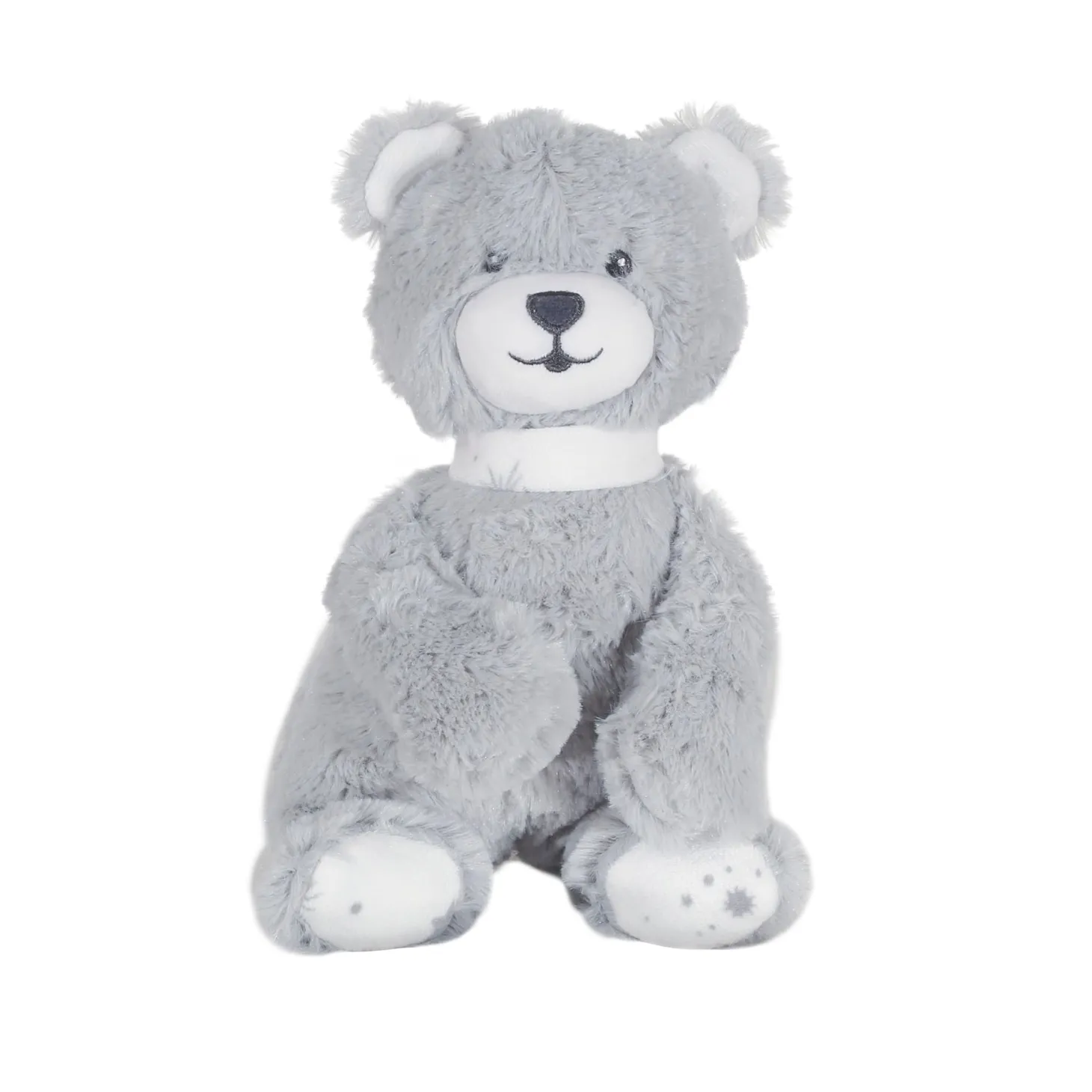 Trois Kilos Sept Peluche Musicale N'Ours Ours Martin Et Ses Copains Blanc Et Gris