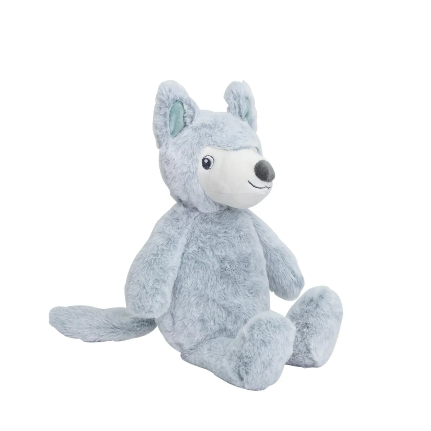 Trois Kilos Sept Peluche musicale Loup Gris Chiné