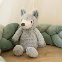 Trois Kilos Sept                    Peluche musicale    Loup Gris Chiné