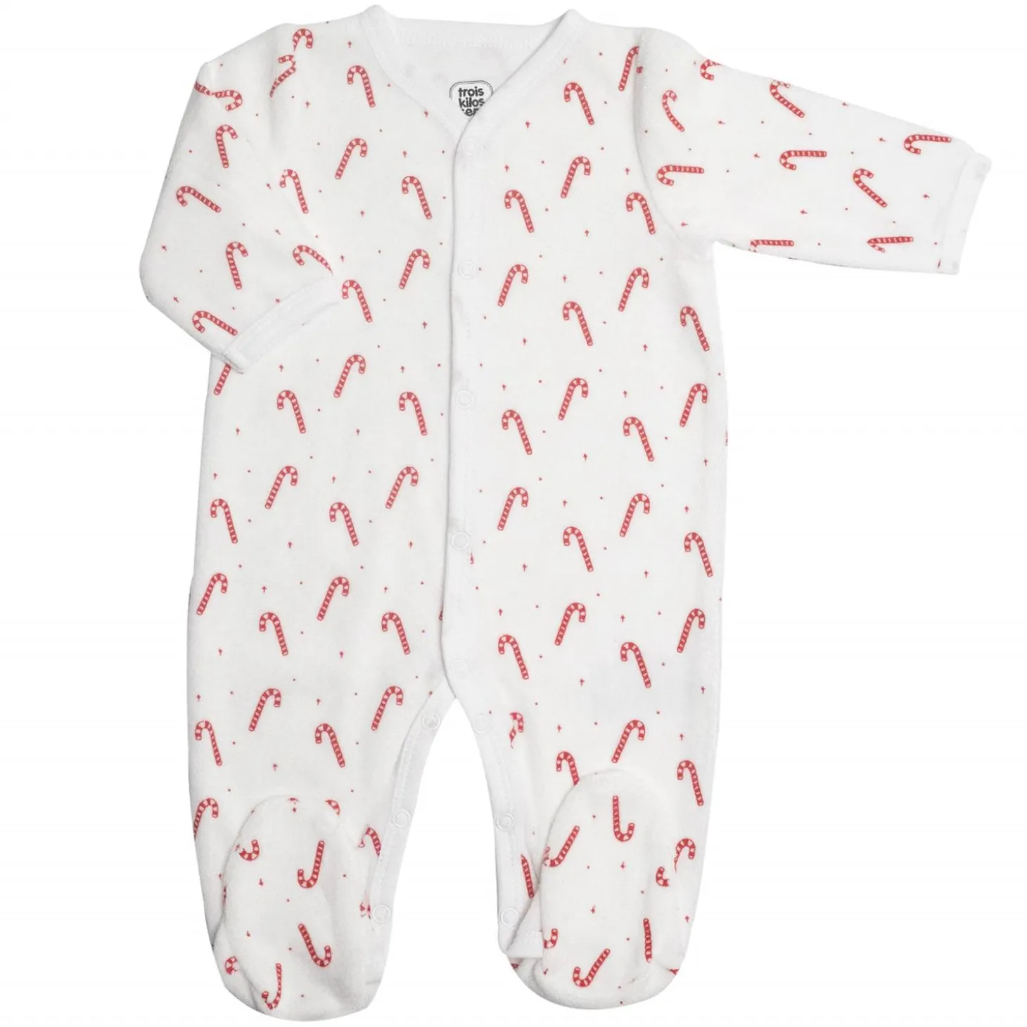 Trois Kilos Sept Pyjama Dors-Bien Sucre d'Orge Ecru