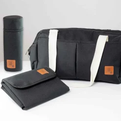 Trois Kilos Sept Sac à langer à Bandoulière Noir