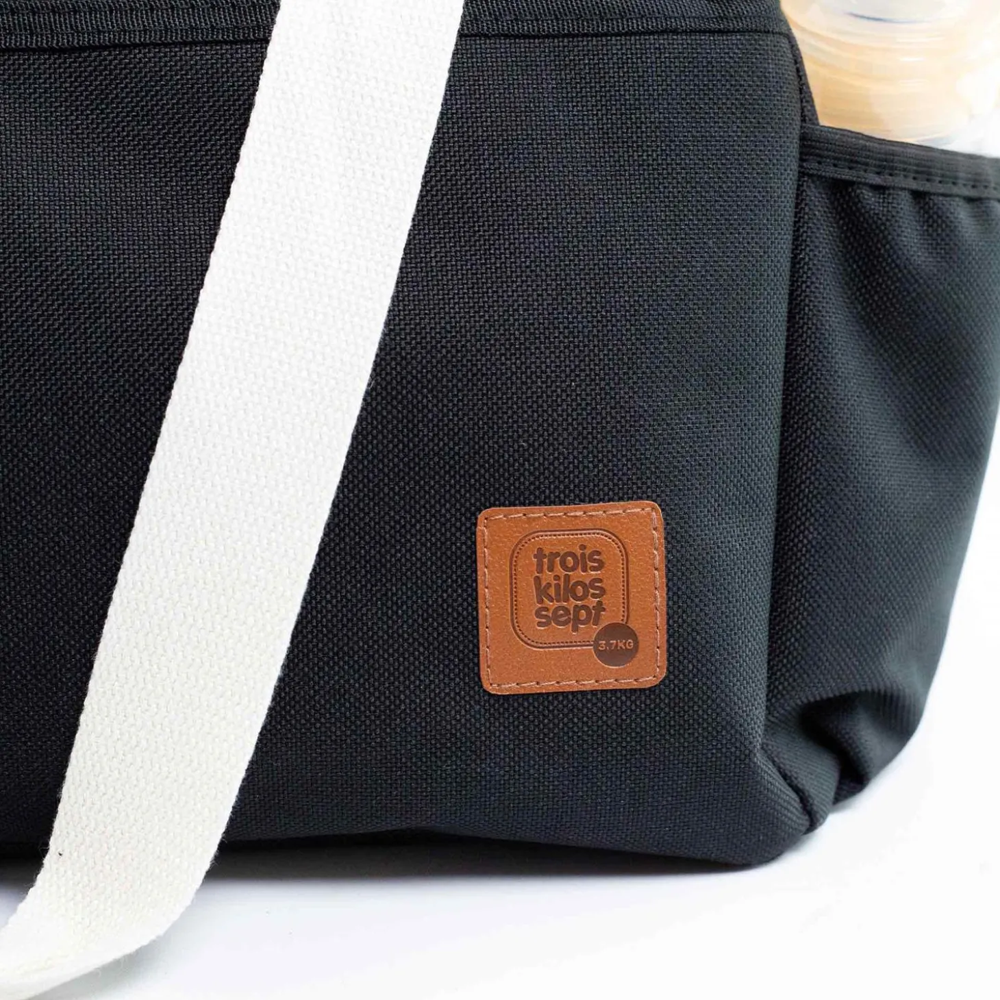 Trois Kilos Sept Sac à langer à Bandoulière Noir