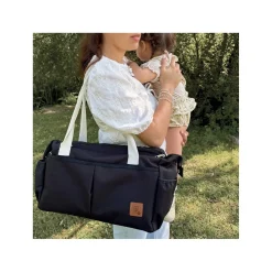 Trois Kilos Sept Sac à langer à Bandoulière Noir